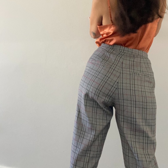 Nasty Gal Pants - Plaid Trousers